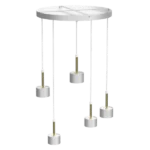 Milagro MLP7757 Висяща лампа ARENA WHITE/GOLD 5xGX53