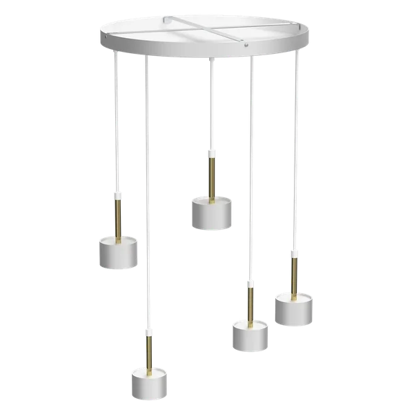 Milagro MLP7757 Висяща лампа ARENA WHITE/GOLD 5xGX53