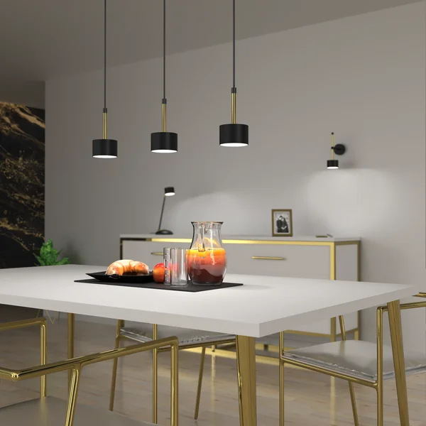 Milagro MLP7761 Висяща лампа ARENA BLACK/GOLD 3xGX53