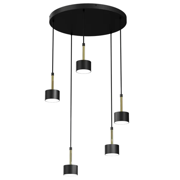Milagro MLP7763 Висяща лампа ARENA BLACK/GOLD 5xGX53