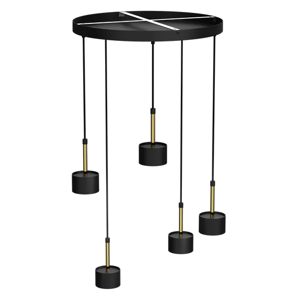 Milagro MLP7763 Висяща лампа ARENA BLACK/GOLD 5xGX53