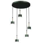 Milagro MLP7769 Висяща лампа ARENA GREEN/GOLD 5xGX53