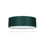 Milagro MLP7877 Плафон VERDE GREEN 3xE27 Ø50см