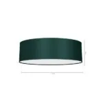 Milagro MLP7878 VERDE GREEN Плафониера 3xE27 Ø60см