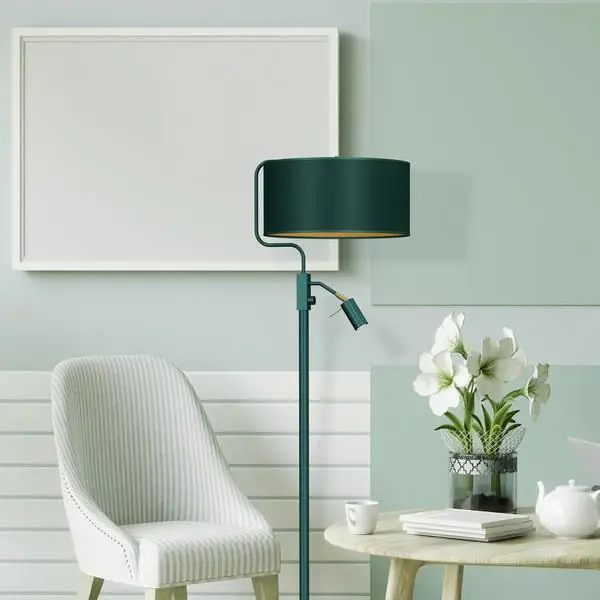 Milagro MLP7881 Lampa stojąca VERDE GREEN 1xE27 + 1x mini GU10