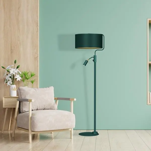 Milagro MLP7881 Lampa stojąca VERDE GREEN 1xE27 + 1x mini GU10