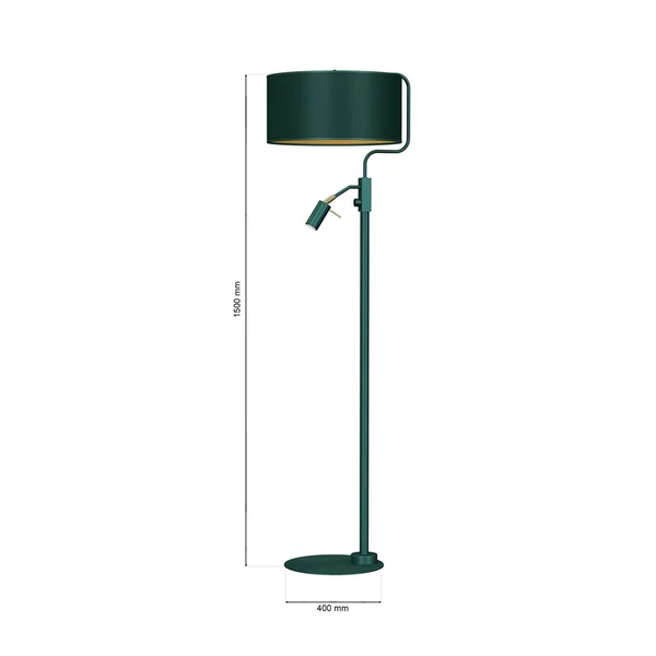 Milagro MLP7881 Lampa stojąca VERDE GREEN 1xE27 + 1x mini GU10