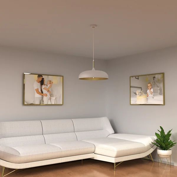Milagro MLP7899 Висяща лампа LINCOLN WHITE/GOLD 1xE27 45см