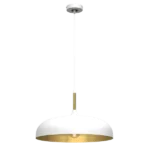 Milagro MLP7899 Висяща лампа LINCOLN WHITE/GOLD 1xE27 45см