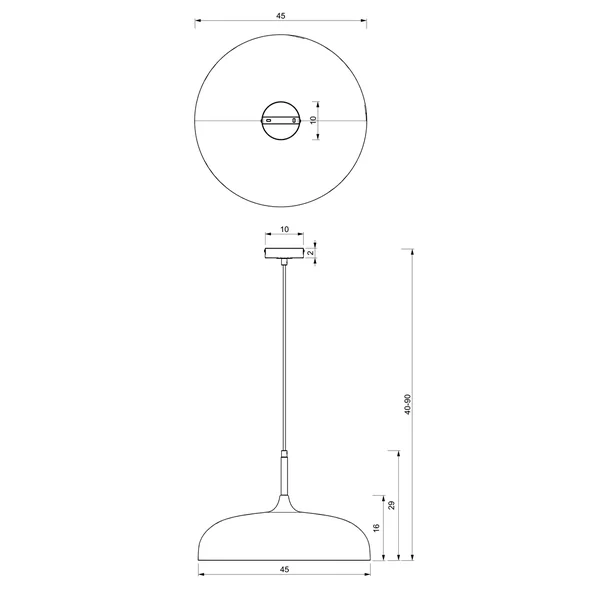 Milagro MLP7901 Висяща лампа LINCOLN BLUE/GOLD 1xE27 45см