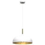Milagro MLP8031 Висяща лампа LINCOLN WHITE/GOLD 1xE27 35см