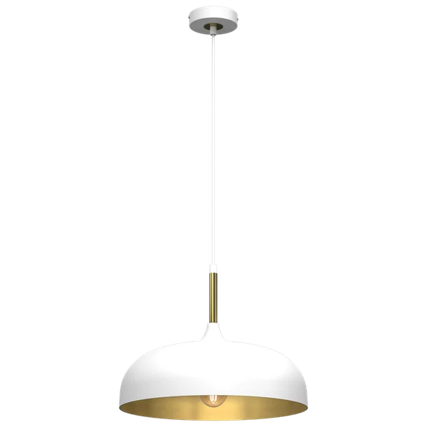Milagro MLP8031 Висяща лампа LINCOLN WHITE/GOLD 1xE27 35см