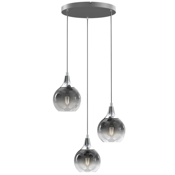 Milagro MLP8323 Висяща лампа MONTE SILVER 3xE27