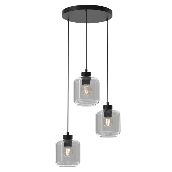 Milagro MLP8375 Lampa wisząca SOMBRA SMOKED 3xE27