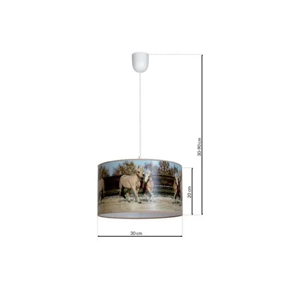 Milagro MLP846 Висяща лампа HORSES 1xE27