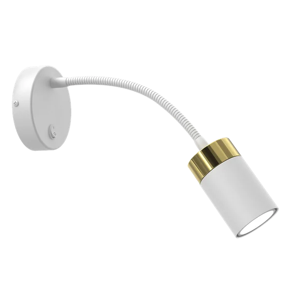 Milagro MLP8535 JOKER WHITE/GOLD флекс аплик 1xGU10