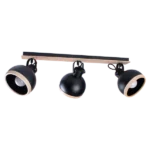 Milagro MLP8658 ОВАЛНА ЧЕРНА лампа за плафон 3xE27