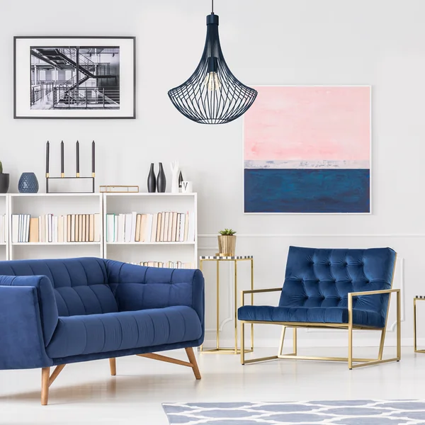 Milagro MLP8673 Висяща лампа CESTA NAVY BLUE 1xE27