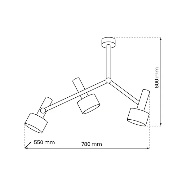 Milagro MLP8677 Плафон LINTERNA 3xGX53