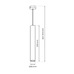 Milagro MLP8798 Висяща лампа HUDSON WHITE 1xGU10