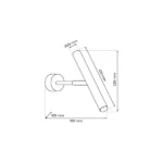 Milagro MLP8837 Аплик MONZA BLACK 1xG9 max 8W LED