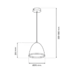 Milagro MLP8849 Висяща лампа STUDIO WHITE 1xE27