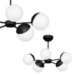 Milagro MLP8866 SFERA BLACK полилей 5xE14