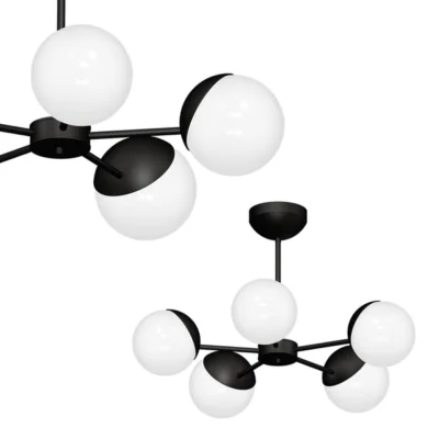 Milagro MLP8866 SFERA BLACK полилей 5xE14