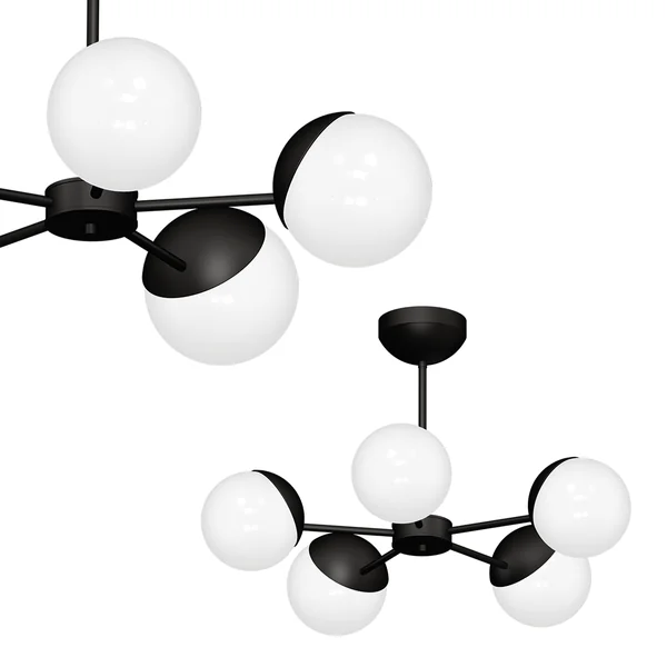 Milagro MLP8866 SFERA BLACK полилей 5xE14