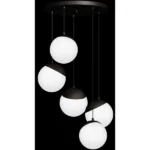Milagro MLP8869 Висяща лампа SFERA BLACK 5xE14