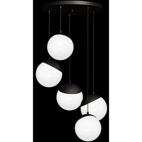 Milagro MLP8869 Висяща лампа SFERA BLACK 5xE14