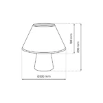 Milagro MLP8879 FIFI WHITE нощна лампа 1xE27