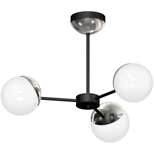 Milagro MLP8881 Полилей SFERA BLACK/CHROME 3xE14