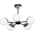 Milagro MLP8882 Полилей SFERA BLACK/CHROME 5xE14