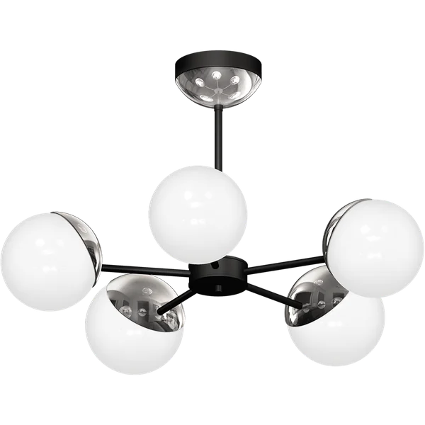 Milagro MLP8882 Полилей SFERA BLACK/CHROME 5xE14