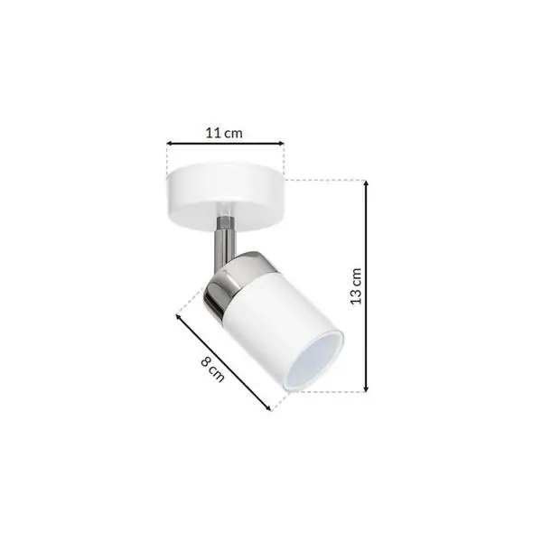 Milagro MLP898 JOKER WHITE/CHROME аплик 1xGU10