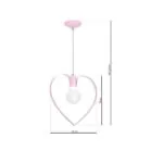 Milagro MLP9953 Висяща лампа AMORE PINK 1xE27