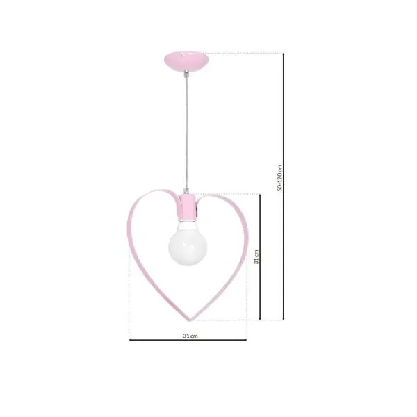 Milagro MLP9953 Висяща лампа AMORE PINK 1xE27