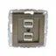 Vito MN-500-002305-178 DESPINA Механизъм двойно USB зарядно Бронз