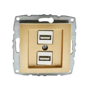 Vito MN-500-002205-178 MONO DESPINA Механизъм двойно USB зарядно Титан