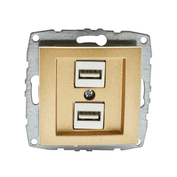 Vito MN-500-002205-178 MONO DESPINA Механизъм двойно USB зарядно Титан