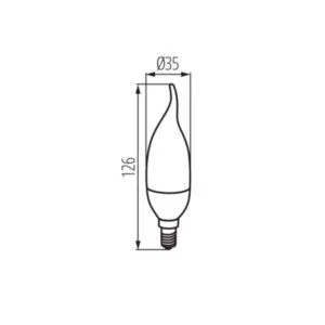 Kanlux 23438 LED Лампа източник на светлина IDO LED IDO 6,5W E14-NW