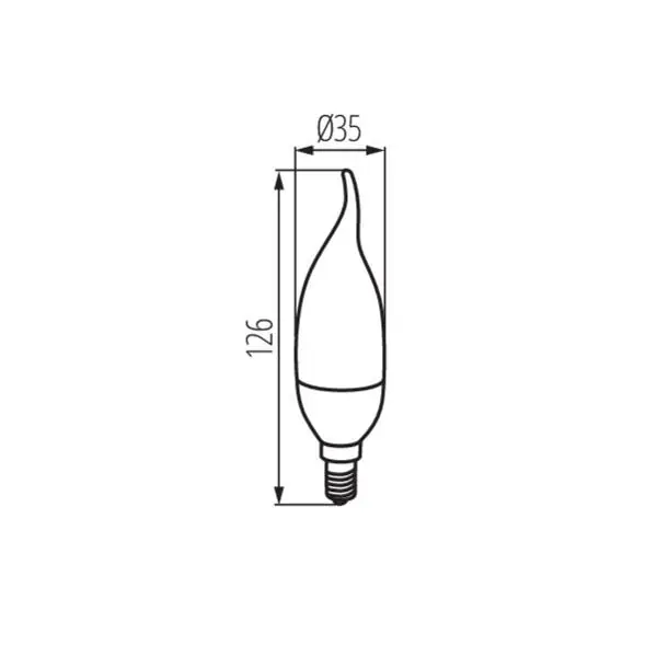 Kanlux 23439 LED Лампа източник на светлина IDO LED IDO 6,5W E14-WW