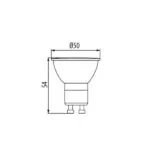 Kanlux 31229 LED Лампа източник на светлина GU10 2,7W GU10 2,7W-CW LED
