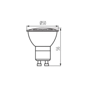 Kanlux 31237 LED Лампа източник на светлина GU10 LED GU10 8W-NW LED