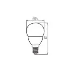 Kanlux 31313 LED Лампа източник на светлина G45 N G45 N 6,5W E14-WW