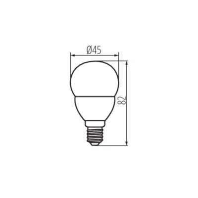 Kanlux 31313 LED Лампа източник на светлина G45 N G45 N 6,5W E14-WW