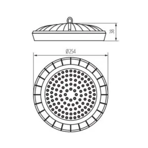 Kanlux 31405 LED осветително тяло high bay HB UFO LED HB UFO LED 100W-NW
