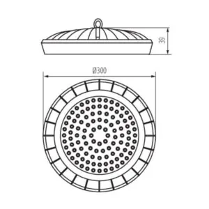 Kanlux 31406 LED осветително тяло high bay HB UFO LED HB UFO LED 150W-NW