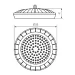 Kanlux 31407 LED осветително тяло high bay HB UFO LED HB UFO LED 200W-NW